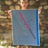 Oblique Cyclops in Blue (#002) Print and unique elements by Elliott Earls 22 x 30″ Edition of 10 – with unique hand rendered by the artist. Printed on Rives BFK 250gsm. Heavy Weight 100% Cotton Paper with a Deckle Edge Signed & numbered by the Artist Released August 10, 2016.