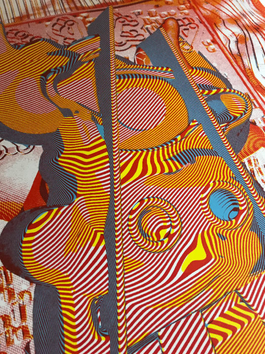 Detail view of "Protocubist Portrait #1"