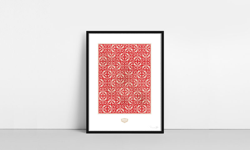 "Tangly" (Framed) By Rudy Vanderlans and Zuzana Licko 22 x 30″ Two Spot Colors – Edition of 15 Printed on Rives BFK 250gsm. Heavy Weight 100% Cotton Paper with a Deckle Edge Signed & numbered by Rudy Vanderlans and Zuzana Licko. Blind embossed with the Cranbrook Chop. Hand-pulled Serigraph printed at Cranbrook Academy of Art. Released October 10, 2018.