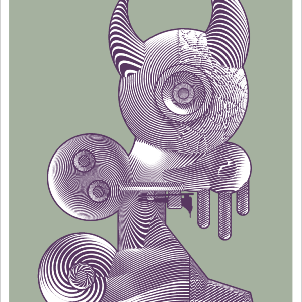 "Elemental Ego Reconstruction 2"
By Elliott Earls
22 x 30″
Edition of 10 Prints
2 Spot Color - Hand-Pulled Screen Print
Printed on Coventry Rag Heavy Weight 100% Cotton Paper. 
Signed, Numbered and Blind Embossed by the Artist.
Released July 26, 2019.