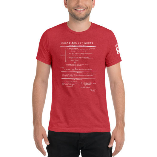 What Zizek Got Wrong Unisex Triblend T-shirt by Elliott Earls