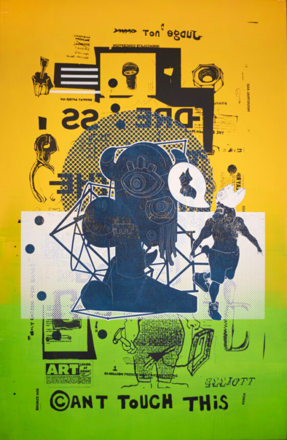 "Dress Like The Boss" Hand Painted Print By Elliott Earls