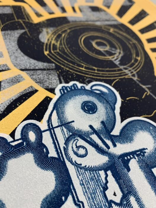 (Detail View) "Disassociation 002" Print By Elliott Earls