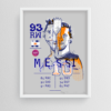 “Messi Player Card” By Elliott Earls 19.5" x 25.5" 3 Spot Colors Timed Edition (available for 24 hours only) Available from Tuesday August 29th, 2023 at 12:00PM to Wednesday August 30th, 2023 at 12:00PM to March 2, 2022 at 12:00 PM Canson Mi-Teintes 100% Cotton Paper Signed & numbered by the Artist Released August, 27, 2023 at 12:00PM Hand-Pulled Screenprint